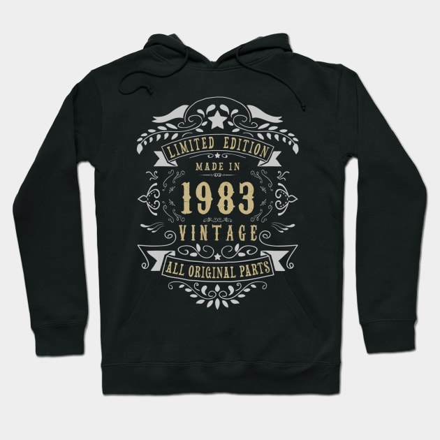 36 years old Made in 1983 36th Birthday Gift Hoodie by bummersempre66
